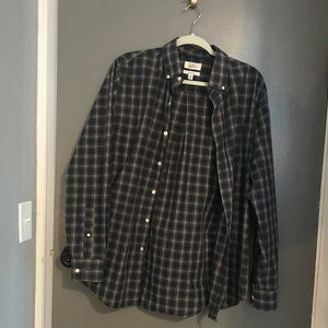 Plaid Long-Sleeved Button Up